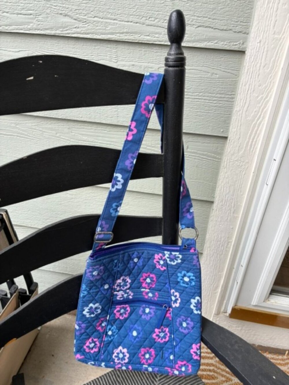 Vera Bradley Ellie Flowers Original Zip Hipster Crossbody bag